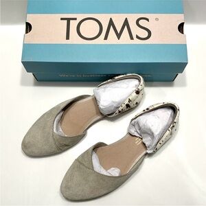 Toms Julie D’Orsay Suede Cow Hair Two-Tone Flats 7